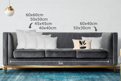 Sierkussens - Kussentjes Woonkamer - 50x30 cm - Plant - Beige - Japandi