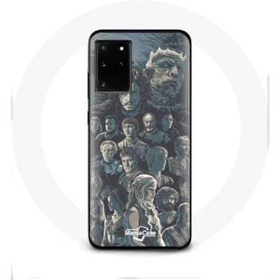 Coque pour Samsung Galaxy S11 Plus Game of Thrones Saison 8 Le Trône de Fer Affiche Personnages Fond