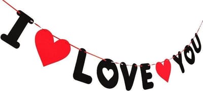 Scoby - Valentijn Slinger - Liefde Hartjes - Voor Hem/Voor Haar - I Love You - Romantisch - Valentine's Day