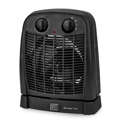 Emerio Ventilator Kachel - 20m² - 2 Temperatuur Instellingen - Regelbare Thermostaat - Oscillerend - Indicatielampje - Ventilatiefunctie - Omvalbeveiliging - Oververhittingsbeveiliging - IP21 - 2000W - FH-111910.2 Zwart