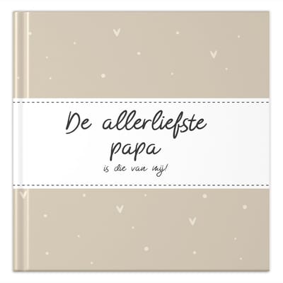 Fyllbooks - Invulboek Allerliefste Papa - Cadeau voor Papa - Vaderdag - Incl. Quotes en 6 Fotopagina's - 30 Pagina's