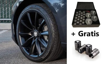Tesla Model S 3 X Y Aero Wheel Cap Kit Wieldoppen Auto Accessoires Naafdoppen – OEM – AntracietZilver