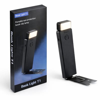 LED Leeslamp met Klem – USB-C Oplaadbaar – 600 mAh – Warm, Neutraal & Wit Licht (3000K/4000K/6000K) – 5 Helderheidsstanden – Compact & Zwart