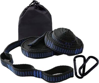 2x Sterke Loops voor Hangmat, Yoga Swing & Schommel - Inclusief Karabijnhaken