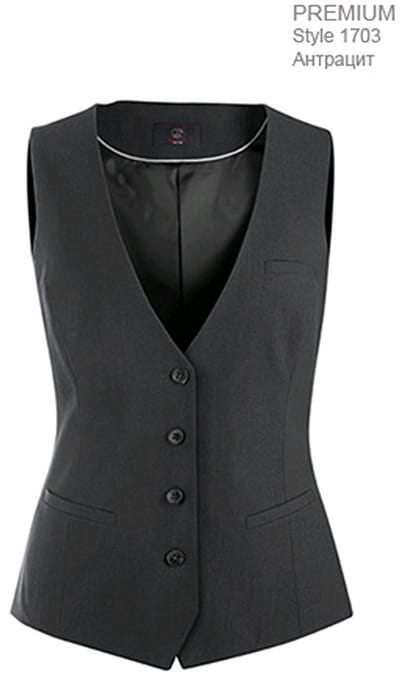 Greiff 1703 Dames gilet RF Premium | Antraciet | maat 34