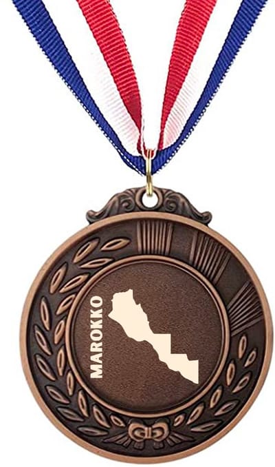 Akyol - marokko medaille bronskleuring - Piloot - toeristen - marokko cadeau - beste land - leuk cadeau voor je vriend om te geven