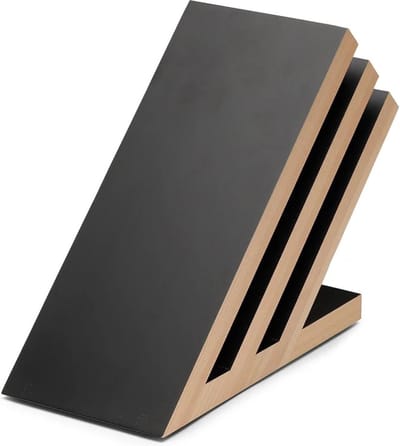 Yaxell Messenhouder – Beukenhout – Magnetisch Messenblok – Voor 6 Messen – Modern Design – Ruimtebesparend en Stijlvol Ontwerp