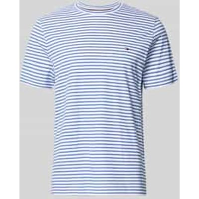 Tommy Hilfiger Essential Seasonal Regular Fit T-shirt White/regal Blue Stri Taglia: S | Magliette basic Outlet | Uomo | Blu