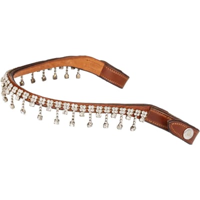 Frontal voor paard met ingelegde en hangende kristallen Acavallo