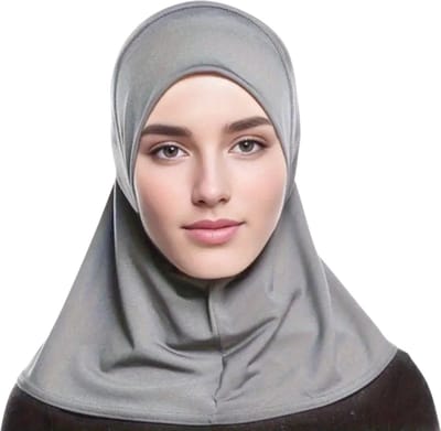 Bovista Hoofddoek - Hijab - Dames - Abaya - Sjaal - Islamitische Kleding - Moslim Kleding - Alhamdulillah - Grijs