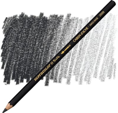 Caran d'Ache Supracolor aquarel potlood 496 ivory black