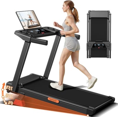 Opvouwbare Loopband - Walking Pad Helling - Thuis Trainen - 15% Helling Simulatie - 136 kg Belasting - Zwart