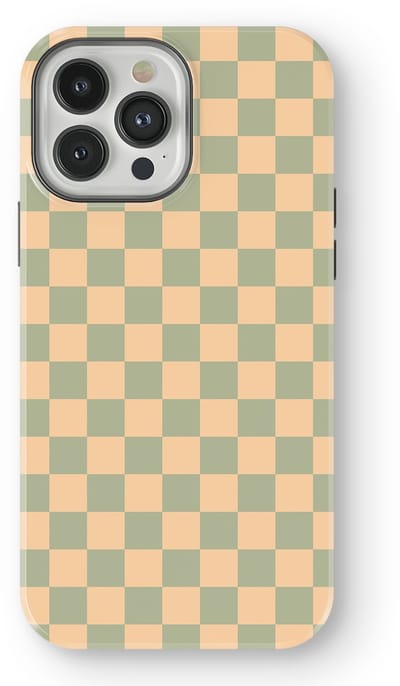 Design Hoesje geschikt voor iPhone 13 Pro | Geschikt Voor Mag | Tiny Squares Checkered Print | Backcover geschikt voor iPhone 13 Pro Calm Tiles