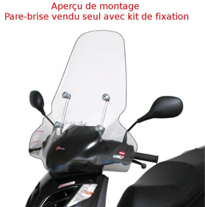 Pare brise Faco pour scooter Aprilia 200 Sport City Cube 2008 à 2010 22881 Neuf