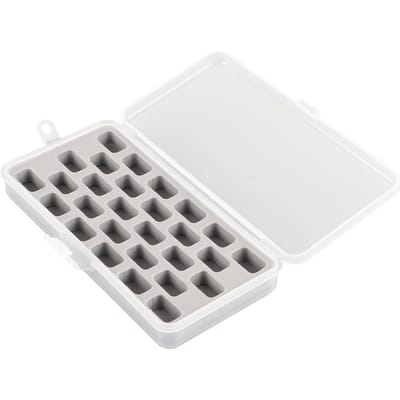 Boîte en plastique pour bobines de couture Ménage Bobines placées Étui 28 tablettes Accessoires de couture