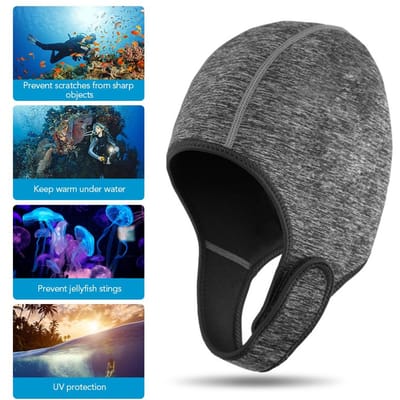 Neopreen Duikkap Zwemmuts Muts voor Mannen Vrouwen Surfen Kajakken Snorkelen Duiken Zwemmen donkerblauwe kleur