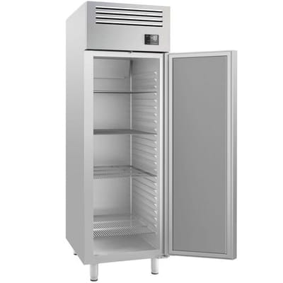 GGM Gastro Tiefkühlschrank Edelstahl Premium PLUS - GN 2/1 - 560 Liter - mit 1 Tür Zilver