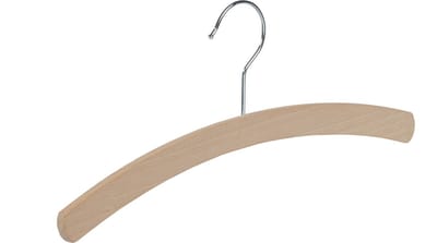 De Kledinghanger Gigant - Kledinghanger - Kinderen - 1509-34 - 50 Stuks - Blousehanger - Shirthanger - Beukenhout - Naturel Gelakt - 34 cm - Kleerhanger - Kinderhanger (1509_0/34_59_M/50)