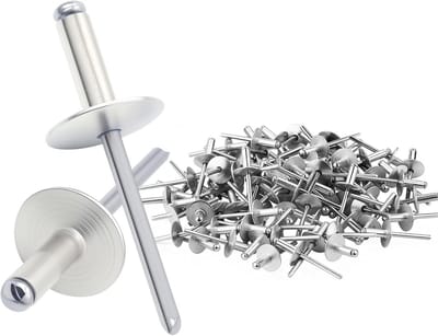 100 Stuks Blindklinknagels met Grote Kop (4,8 x 20 mm)