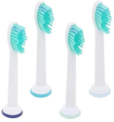 Opzetborstels - Geschikt voor Philips Sonicare - Borstelkoppen voor Elektrische Tandenborstel - 4st - Wit - Nylon