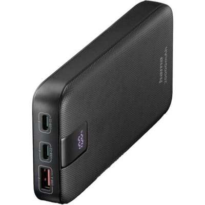 Hama Powerbank - PD - 20000mAh - 20W - 2x USB-C, 1x USB-A - PowerDelivery - Antraciet