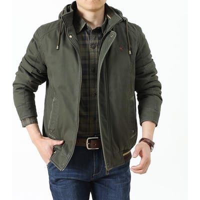 Nouveaux Manteaux en Coton d'Automne et d'Hiver pour Hommes Jeunes et d'Âge Moyen, Manteaux en Coton Décontractés Amples et Tendance pour Hommes 3XL black