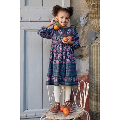 Louise Misha Dress Zira Charcoal Wildflowers Taglia: 3Y | Vestiti Outlet | kids | Nero