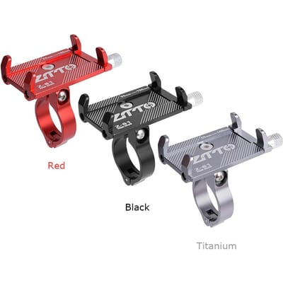 Support Téléphone Vélo Alliage d'Aluminium Support Téléphone Vélo Cycle Moto VTT Vélo de Route Guidon Support Téléphone Portable GPS gray