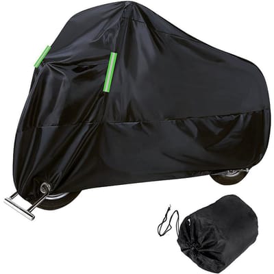Stofdicht UV-bescherming Motorhoes Alle Seizoenen Waterdichte Motorhoes 3XL black
