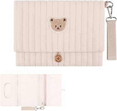 Luiertas Organizer - Luier Tas - Onderweg Organiseren - Berenborduurwerk - 27 x 20 x 2 cm - Niet gespecificeerd