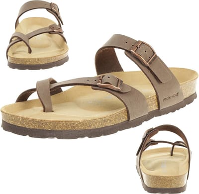 Rohde Alba dames teenscheidingsschoenen muiltjes 5594 72 bruin