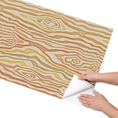 Coloray Meubel Wrap Folie - Bruin Meubelfolie - 65x130 cm - Meubel Wrap Folie Houten golven - Plakfolie Meubels - Organisch Meubelfolie - Decoratiefolie Zelfklevend - Slaapkamer decoratie - Texturen