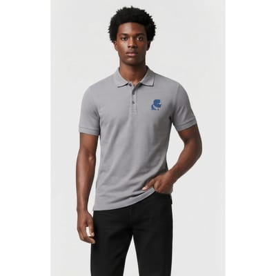 Karl Lagerfeld Dark Grey Polo Maat: XS | Poloshirts Outlet | Heren | Grijs