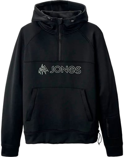 Jones Recycled Riding Fleece Met Kap Zwart L Man