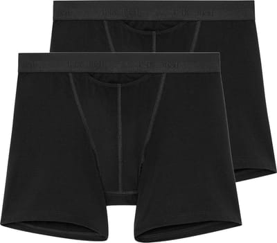 Hom Ho1 boxershorts long 2-pack zwart