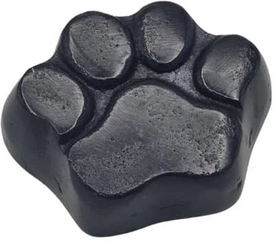 Urnenspecialist® - Urn - Hond - Hondenurn - Hondenpoot - Zwart - Black - Mini Urn - As Urn - Crematie Urn - 7cm - 15ml - Aluminium Urn