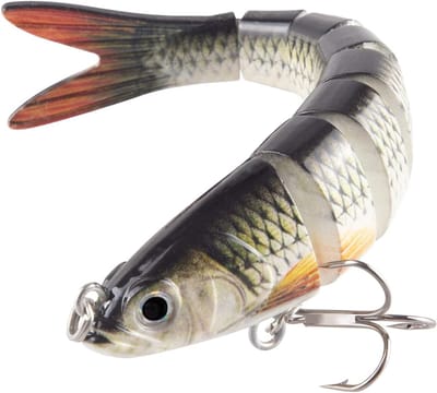 Thijox - Snoek & Zeevissen Kunstaas - Multi Jointed Swimbaits, Slow Sinking, Bionic Swimming, 27g/5.4", Zoetwater & Zoutwater Vissersaccessoires