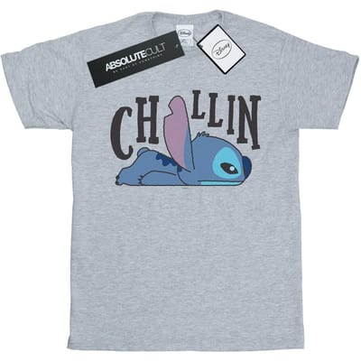 Disney Dames/Dames Lilo And Stitch Chillin Katoenen Vriendje T-shirt (Sportgrijs)