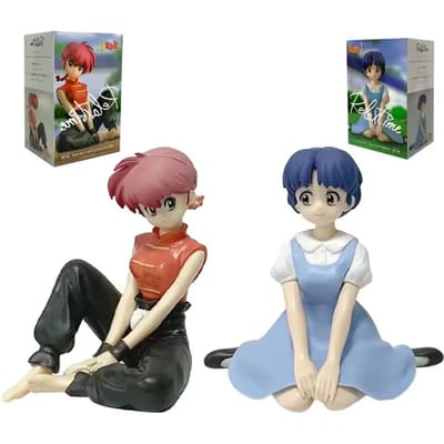 BANPRESTO Ranma 1/2 Anime Verzamelfiguur - 10CM PVC Model van Shampoo Akane Tendo En Ranma Zeer Gedetailleerd Ontspanningstijd Speelgoed