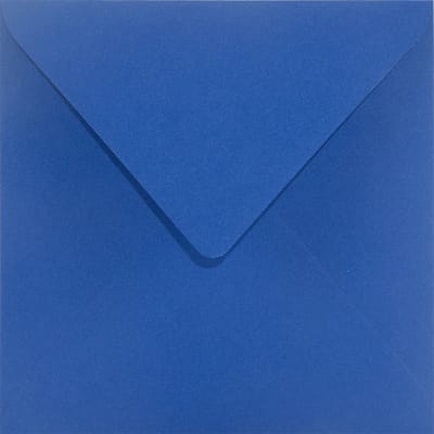 Gladde blauwe enveloppen A5 - 153 x 153 mm - 25 stuks - NK natgelijmde - 115 gram - Sirio Color - Netuno