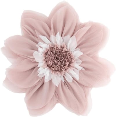 Ronde 3D Bloem Accent Kussen Esthetische Decoratieve Sierkussenhoezen Kussen voor Bed Bank Sofa Stoel Slaapkamer 30 Inch Rosegold