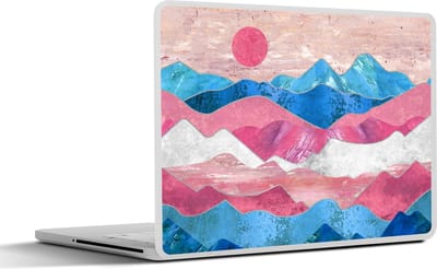 Laptop sticker - 10.1 inch - Transgender - Marmer print - Pride - 25x18cm - Laptopstickers - Laptop skin - Cover