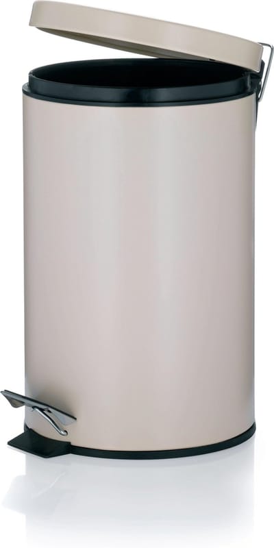 Kela Keuken Afvalemmer - Metaal - 12 l - Beige