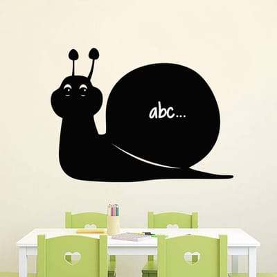 Schoolbordsticker - uitwisbare zelfklevende muurstickers - SLAK SILHOUET - 40x55cm