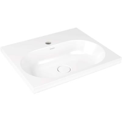 Kaldewei CENTRO countertop washbasin 3055 with 1 tap hole, 60 cm 902806013001