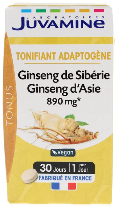 Juvamine Siberische Ginseng Aziatische Ginseng 30 Tabletten