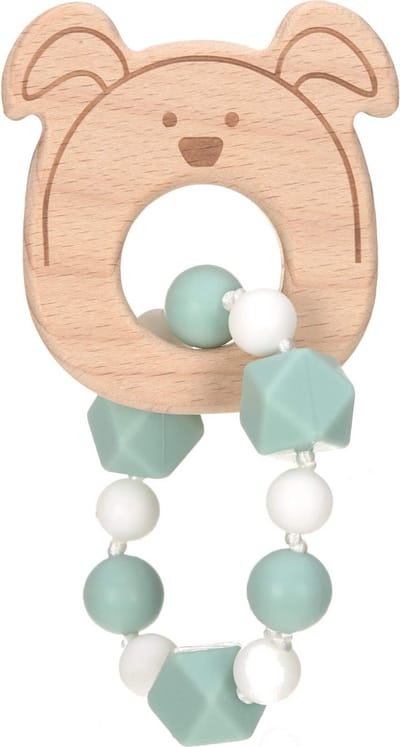 Lassig Little Chums Dog Wood/Silicone Bijtring Armband 1313006524