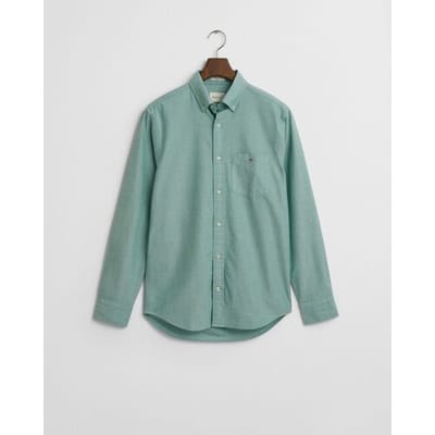Gant Overhemd Uni Oxford Button Down Diep Groen / male