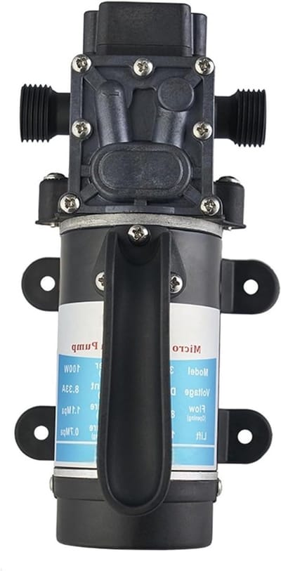 Hogedruk Waterpomp - Membraanpomp 12V - Reinigingstaken Uitvoeren - Krachtige 100W Motor - 1.1 MPa Max Druk - One Color