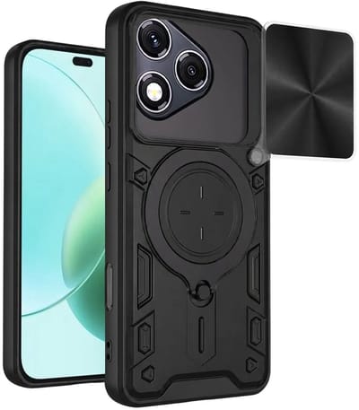 Hoesje geschikt voor HONOR 400 Lite - Techsuit CamGuard Pro Back Cover - Zwart